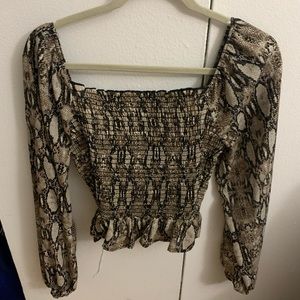 Snake skin blouse